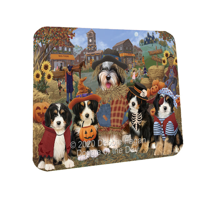 Halloween 'Round Town Bernedoodle Dogs Coasters Set of 4 CSTA57910