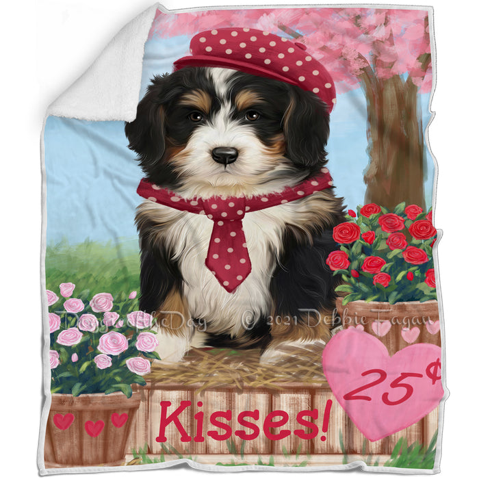 Rosie 25 Cent Kisses Bernedoodle Dog Blanket BLNKT121800