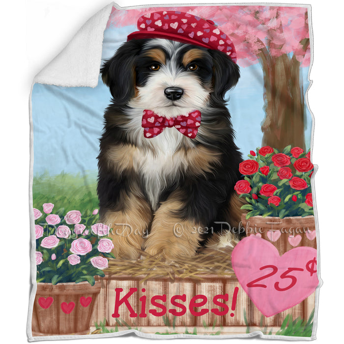 Rosie 25 Cent Kisses Bernedoodle Dog Blanket BLNKT121809
