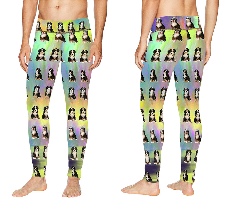 Paradise Wave Bernedoodle Dogs All Over Print Meggings