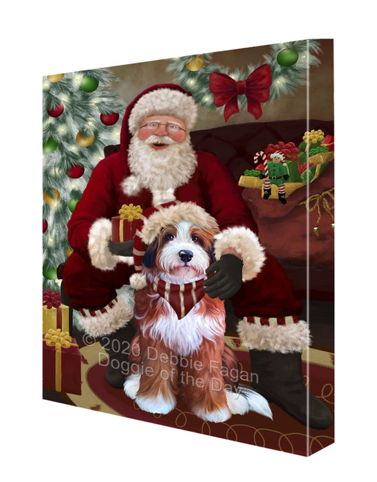 Santa I've Been Good Bernedoodle Dog Canvas Print Wall Art Décor CVS148346