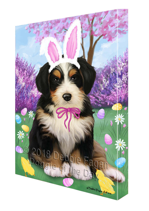 Bernedoodle Dog Easter Holiday Canvas Wall Art CVS57054