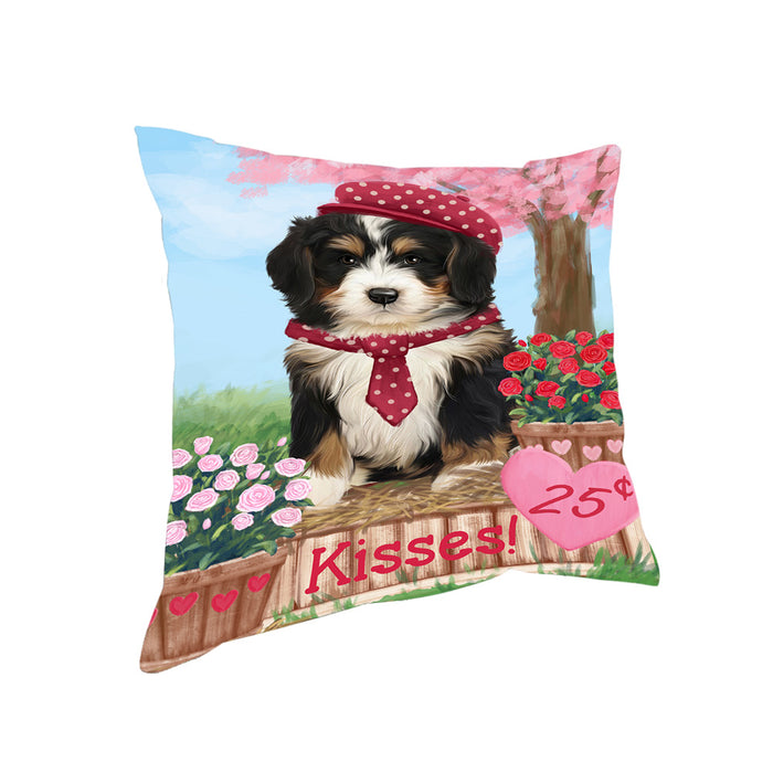 Rosie 25 Cent Kisses Bernedoodle Dog Pillow PIL72204