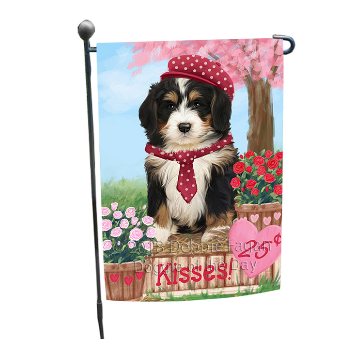 Rosie 25 Cent Kisses Bernedoodle Dog Garden Flag GFLG56367