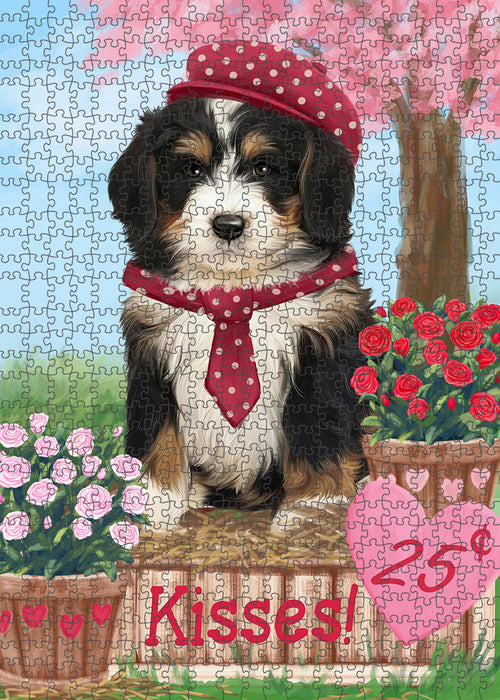 Rosie 25 Cent Kisses Bernedoodle Dog Puzzle with Photo Tin PUZL91480