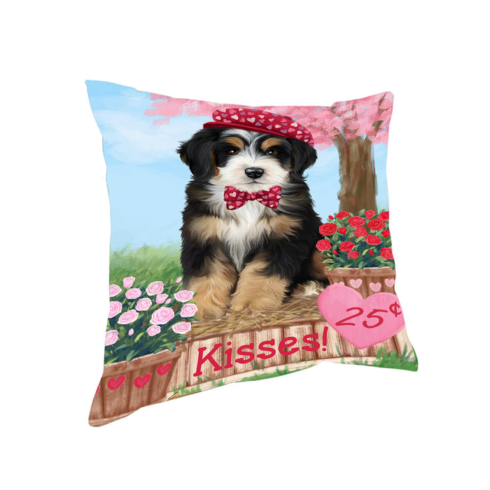 Rosie 25 Cent Kisses Bernedoodle Dog Pillow PIL72208