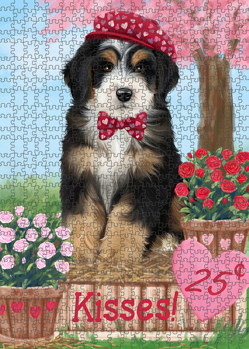 Rosie 25 Cent Kisses Bernedoodle Dog Puzzle with Photo Tin PUZL91484