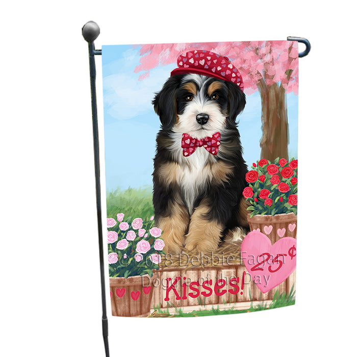 Rosie 25 Cent Kisses Bernedoodle Dog Garden Flag GFLG56368