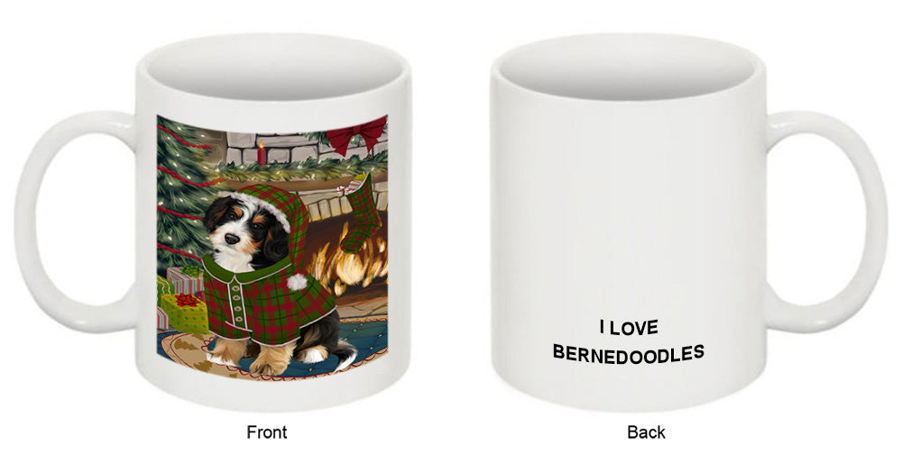 The Stocking was Hung Bernedoodle Dog Coffee Mug MUG50603