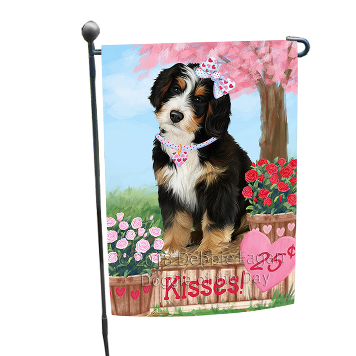 Rosie 25 Cent Kisses Bernedoodle Dog Garden Flag GFLG56369