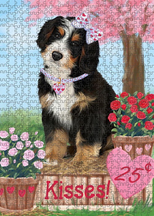 Rosie 25 Cent Kisses Bernedoodle Dog Puzzle with Photo Tin PUZL91488