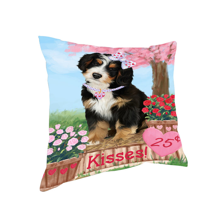 Rosie 25 Cent Kisses Bernedoodle Dog Pillow PIL72212