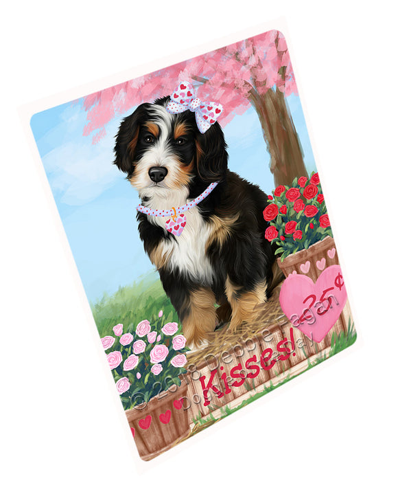 Rosie 25 Cent Kisses Bernedoodle Dog Magnet MAG72600 (Small 5.5" x 4.25")