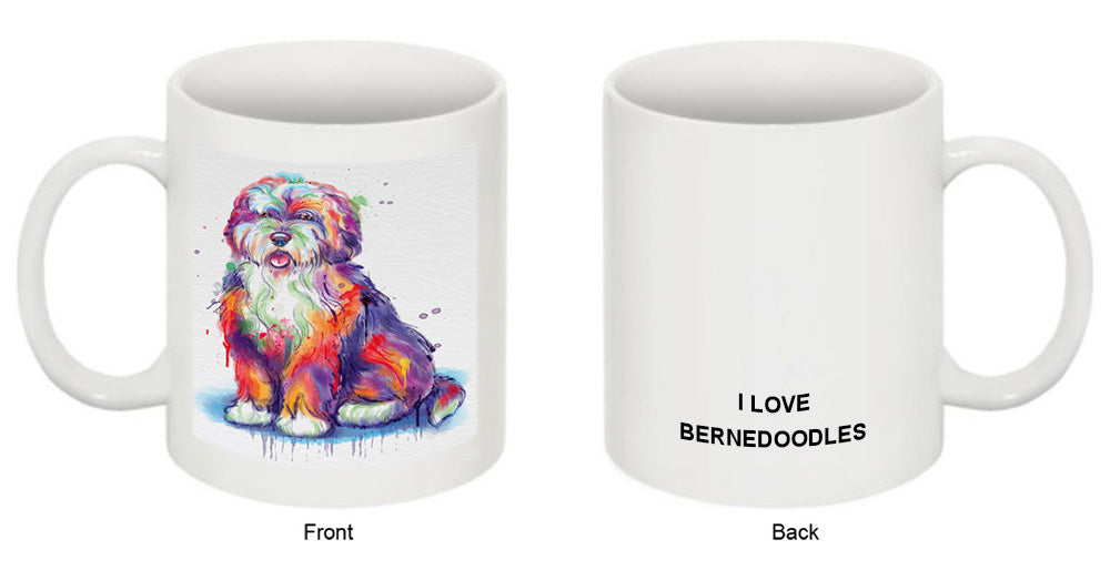 Watercolor Bernedoodle Dog Coffee Mug MUG52472