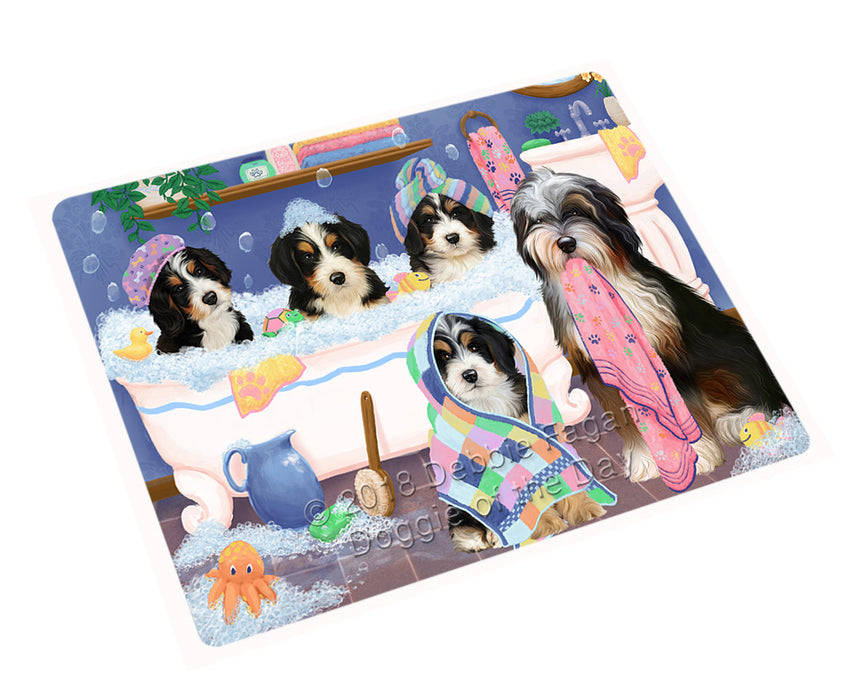 Rub A Dub Dogs In A Tub Bernedoodles Dog Magnet MAG75426 (Small 5.5" x 4.25")