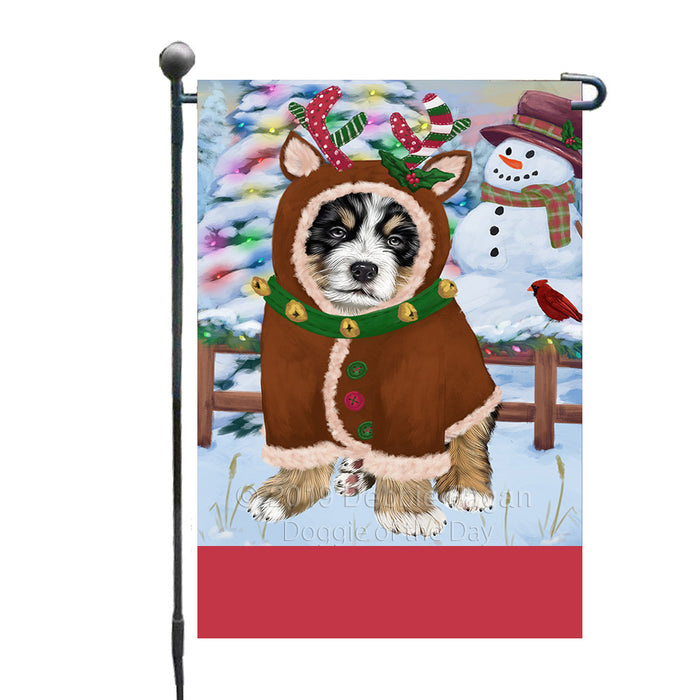 Personalized Gingerbread Candyfest Bernese Mountain Dog Custom Garden Flag GFLG63942