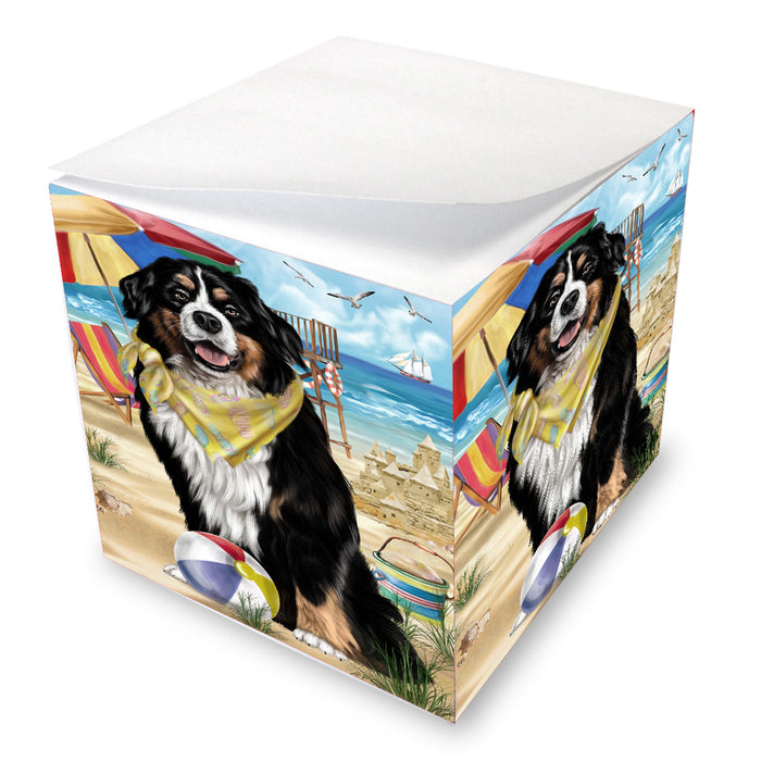 Pet Friendly Beach Bernese Mountain Dog Dog Note Cube NOC-DOTD-A57165