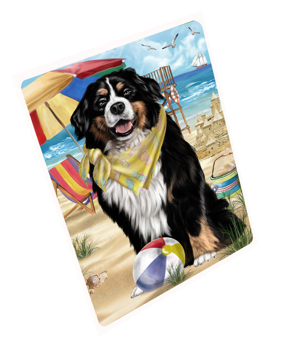 Pet Friendly Beach Bernese Mountain Dog Dog Cutting Board - For Kitchen - Scratch & Stain Resistant - Designed To Stay In Place - Easy To Clean By Hand - Perfect for Chopping Meats, Vegetables, CA82464