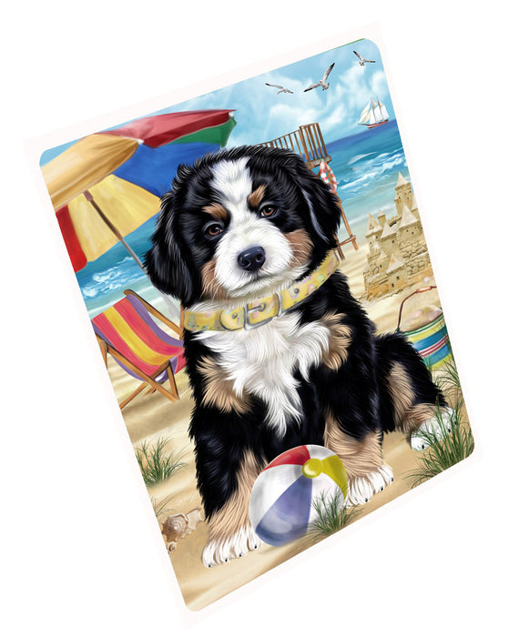 Pet Friendly Beach Bernese Mountain Dog Dog Cutting Board - For Kitchen - Scratch & Stain Resistant - Designed To Stay In Place - Easy To Clean By Hand - Perfect for Chopping Meats, Vegetables, CA82466