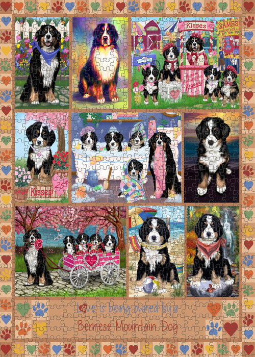 Love is Being Owned Bernese Mountain Dog Beige Puzzle with Photo Tin PUZL98260