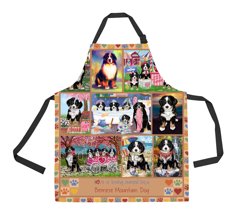 Love is Being Owned Bernese Mountain Dog Beige Apron