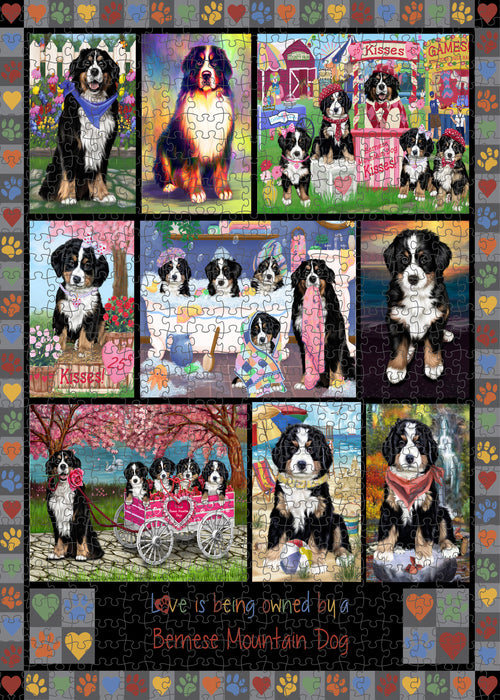 Love is Being Owned Bernese Mountain Dog Grey Puzzle with Photo Tin PUZL98264