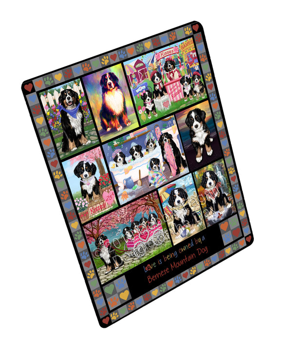 Love is Being Owned Bernese Mountain Dog Grey Small Magnet MAG76372