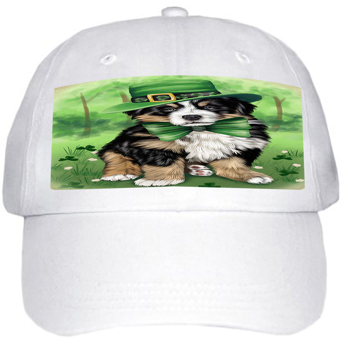St. Patricks Day Irish Portrait Bernese Mountain Dog Ball Hat Cap HAT51702