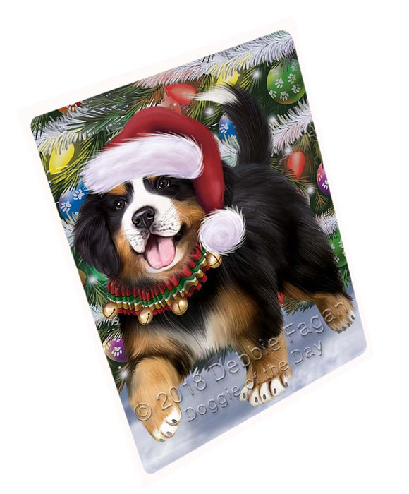 Trotting in the Snow Bernese Mountain Dog Large Refrigerator / Dishwasher Magnet RMAG94764