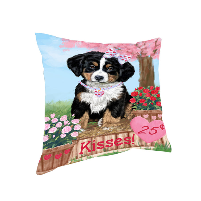 Rosie 25 Cent Kisses Bernese Mountain Dog Pillow PIL72216