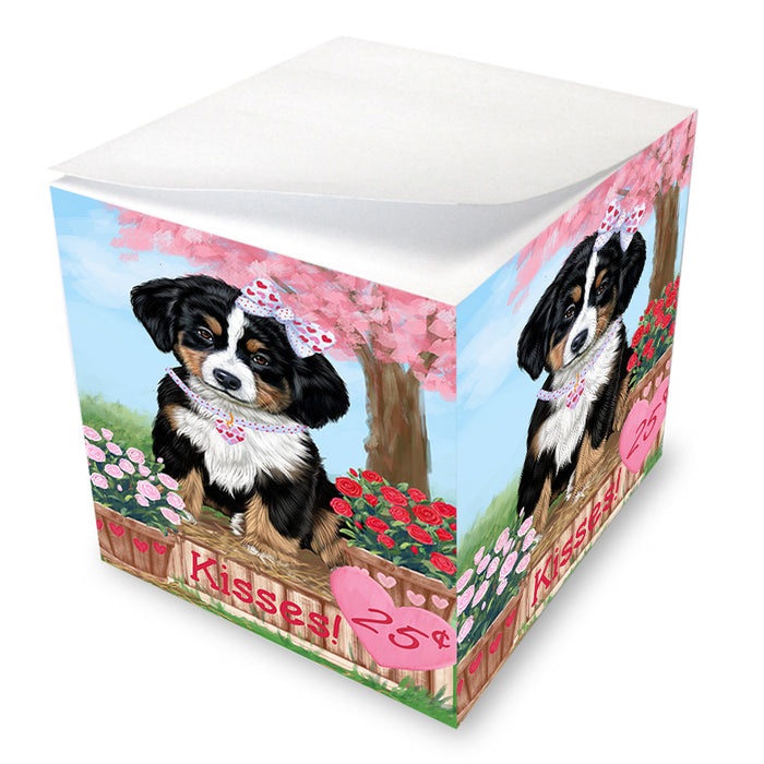 Rosie 25 Cent Kisses Bernese Mountain Dog Note Cube NOC53894