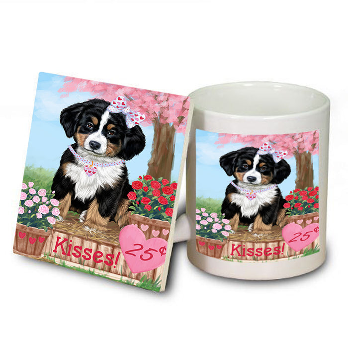 Rosie 25 Cent Kisses Bernese Mountain Dog Mug and Coaster Set MUC55814