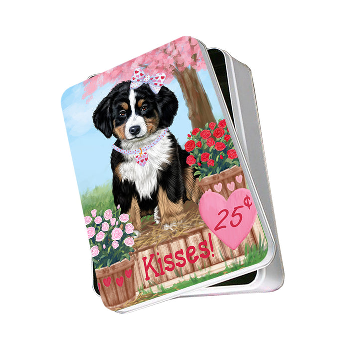Rosie 25 Cent Kisses Bernese Mountain Dog Photo Storage Tin PITN55765