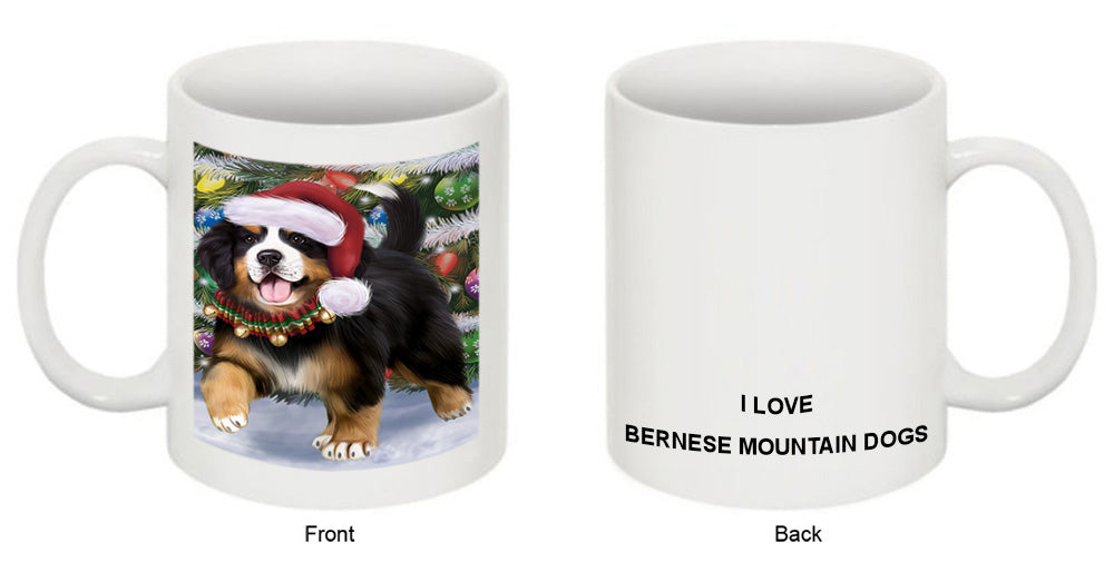 Trotting in the Snow Bernese Mountain Dog Coffee Mug MUG50814