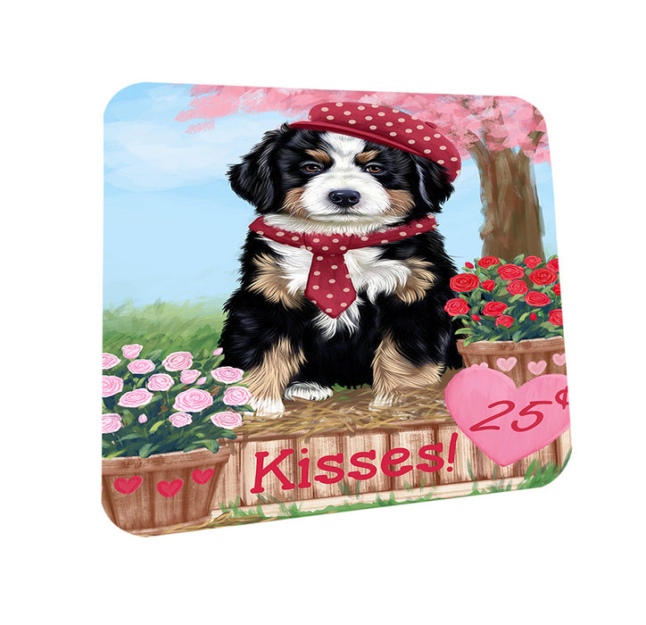 Rosie 25 Cent Kisses Bernese Mountain Dog Coasters Set of 4 CST55781
