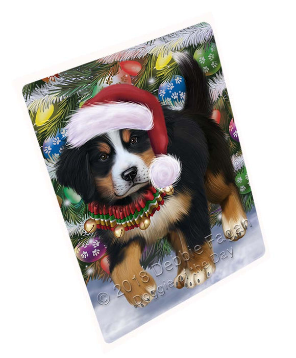 Trotting in the Snow Bernese Mountain Dog Large Refrigerator / Dishwasher Magnet RMAG94770