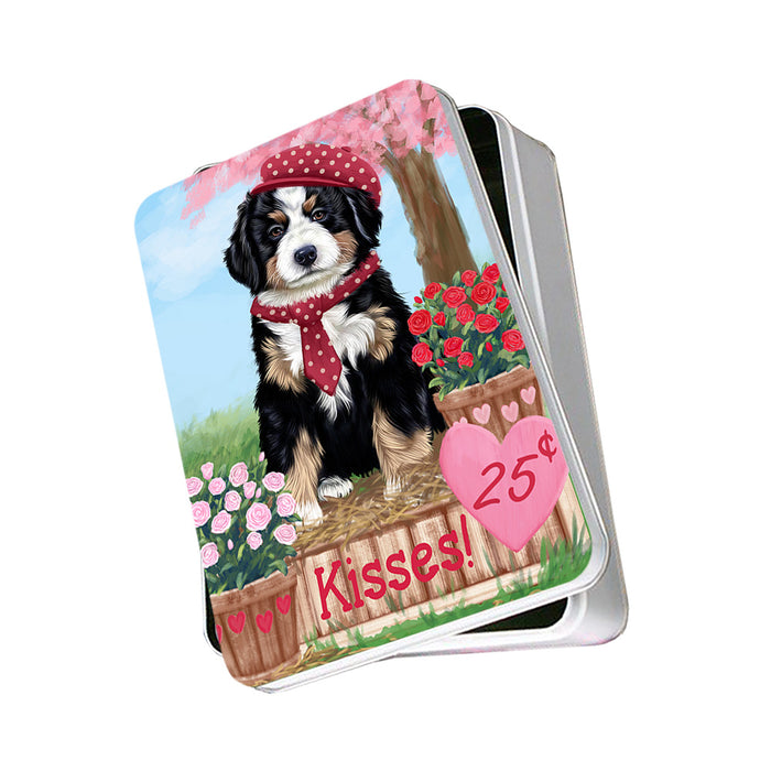 Rosie 25 Cent Kisses Bernese Mountain Dog Photo Storage Tin PITN55766