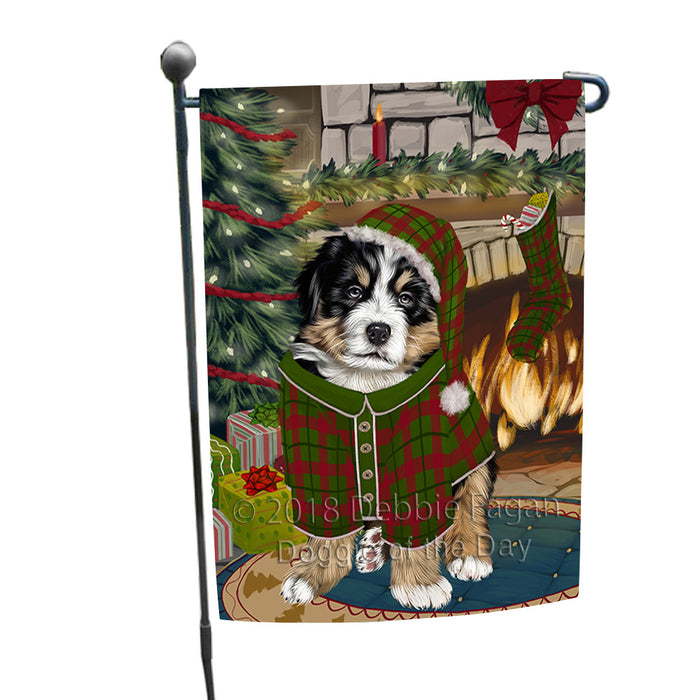 The Stocking was Hung Bernese Mountain Dog Garden Flag GFLG55502