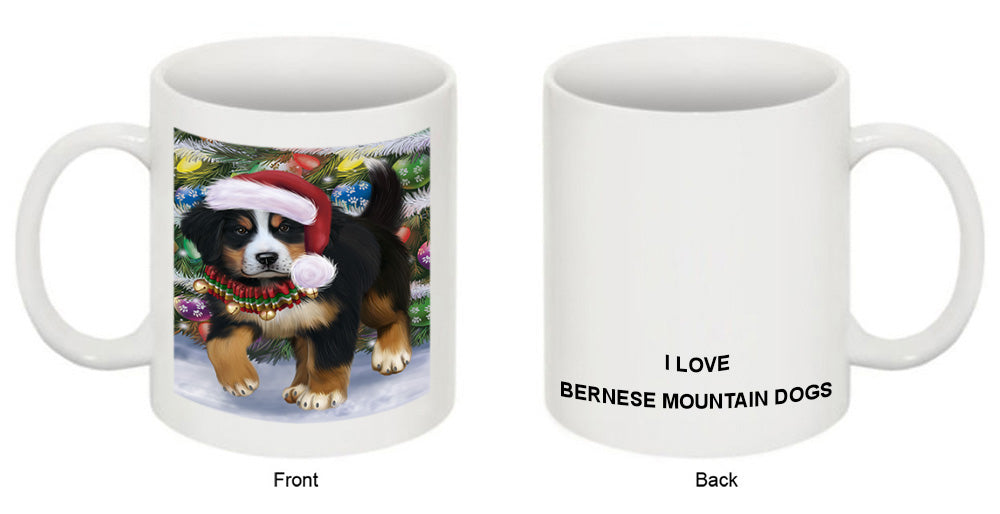 Trotting in the Snow Bernese Mountain Dog Coffee Mug MUG50815