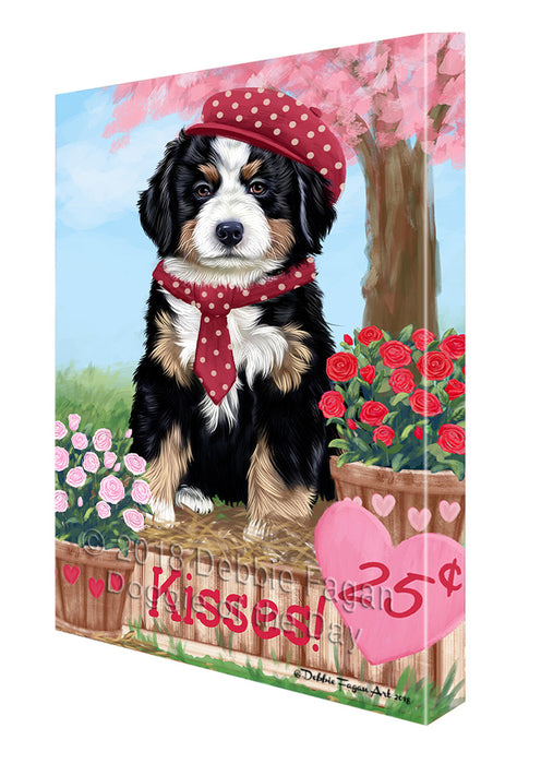 Rosie 25 Cent Kisses Bernese Mountain Dog Canvas Print Wall Art Décor CVS124631