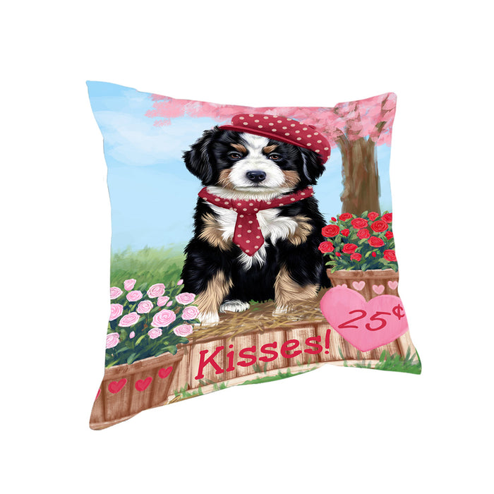 Rosie 25 Cent Kisses Bernese Mountain Dog Pillow PIL72220