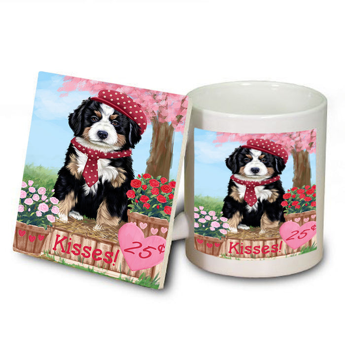Rosie 25 Cent Kisses Bernese Mountain Dog Mug and Coaster Set MUC55815