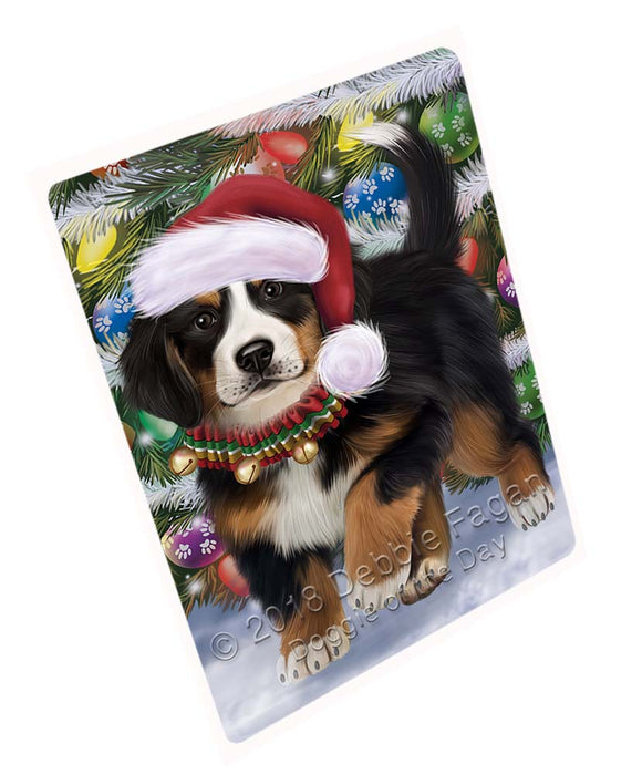 Trotting in the Snow Bernese Mountain Dog Large Refrigerator / Dishwasher Magnet RMAG94776