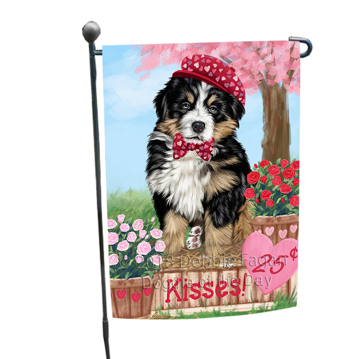 Rosie 25 Cent Kisses Bernese Mountain Dog Garden Flag GFLG56372