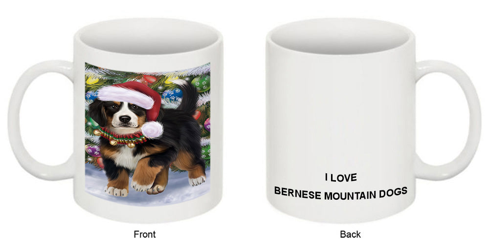 Trotting in the Snow Bernese Mountain Dog Coffee Mug MUG50816