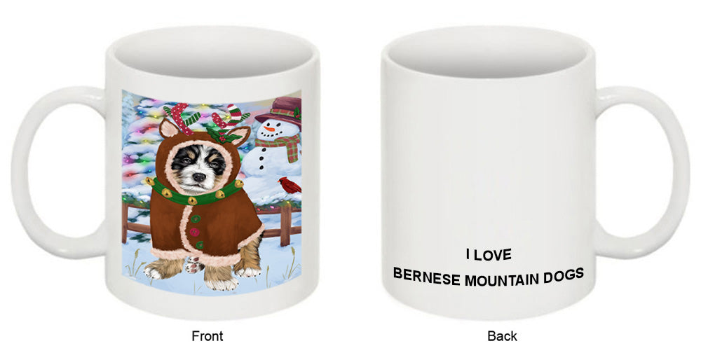 Christmas Gingerbread House Candyfest Bernese Mountain Dog Coffee Mug MUG51579