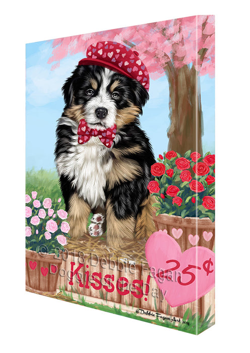 Rosie 25 Cent Kisses Bernese Mountain Dog Canvas Print Wall Art Décor CVS124640