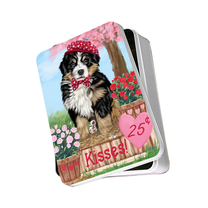 Rosie 25 Cent Kisses Bernese Mountain Dog Photo Storage Tin PITN55767