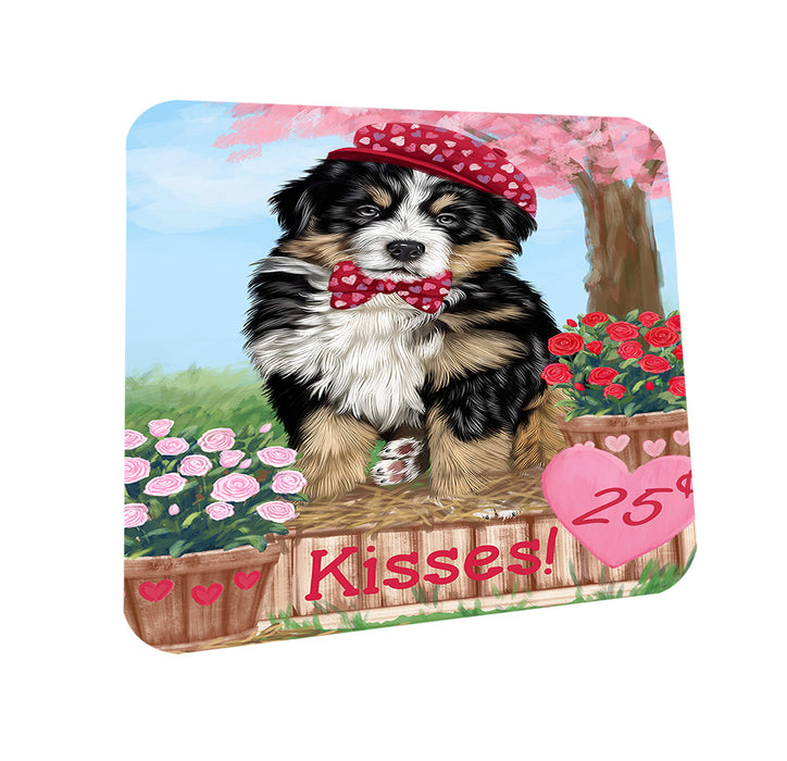 Rosie 25 Cent Kisses Bernese Mountain Dog Coasters Set of 4 CST55782