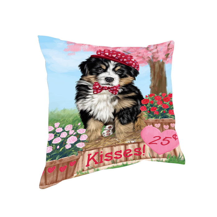 Rosie 25 Cent Kisses Bernese Mountain Dog Pillow PIL72224
